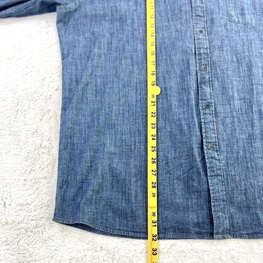 Peter Millar Chambray Button Down Shirt Men's XL … - image 9